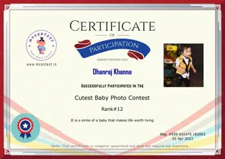 Certificate Preview