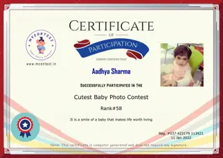 Certificate Preview