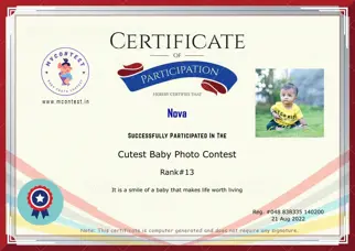 Certificate Preview