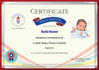 Certificate Preview