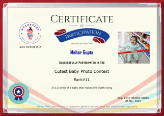 Certificate Preview
