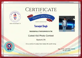Certificate Preview