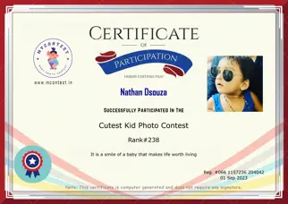 Certificate Preview