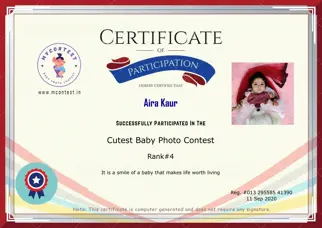 Certificate Preview