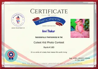 Certificate Preview