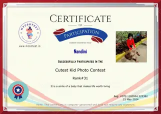 Certificate Preview