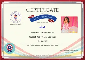 Certificate Preview
