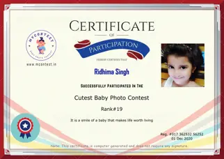 Certificate Preview