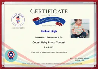 Certificate Preview