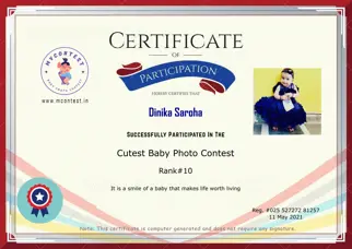 Certificate Preview