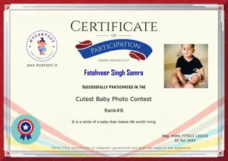 Certificate Preview