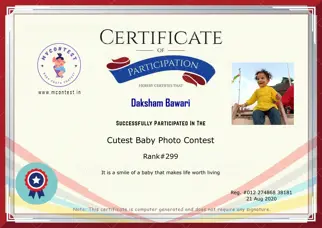 Certificate Preview