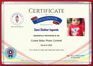 Certificate Preview