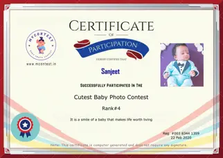 Certificate Preview