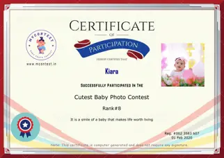 Certificate Preview
