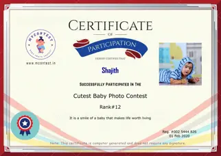 Certificate Preview