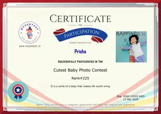 Certificate Preview