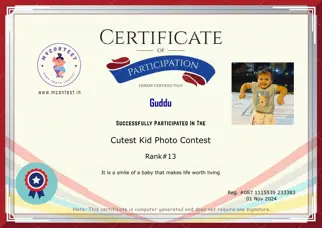 Certificate Preview
