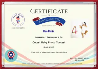 Certificate Preview