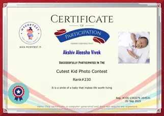 Certificate Preview