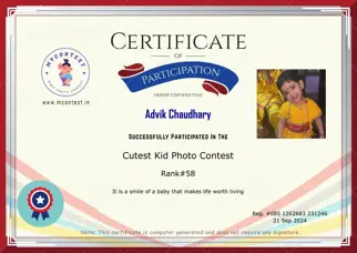 Certificate Preview