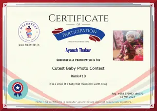 Certificate Preview
