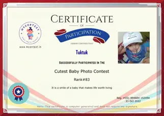 Certificate Preview