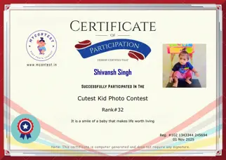 Certificate Preview