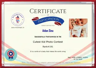 Certificate Preview