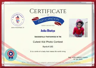 Certificate Preview