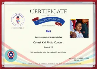 Certificate Preview