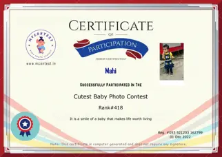 Certificate Preview