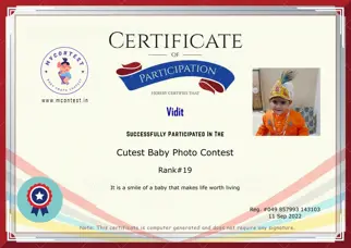 Certificate Preview