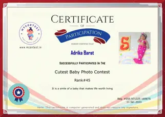 Certificate Preview