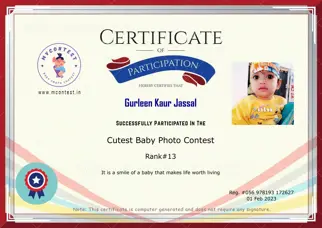 Certificate Preview