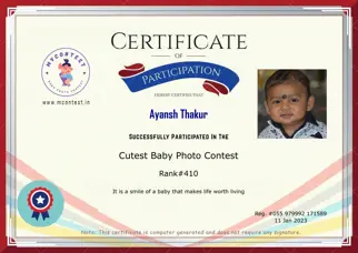 Certificate Preview