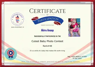 Certificate Preview