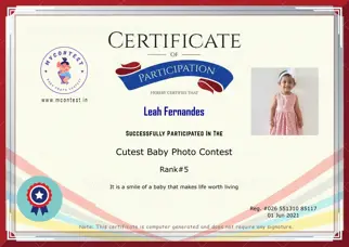 Certificate Preview