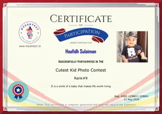 Certificate Preview