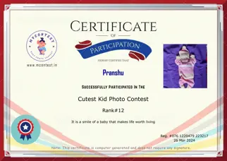 Certificate Preview