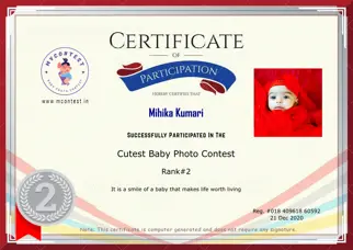 Certificate Preview