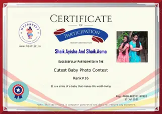 Certificate Preview