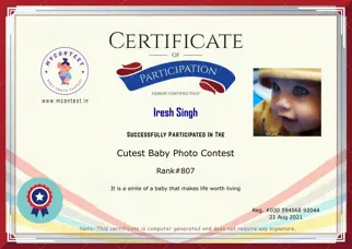 Certificate Preview