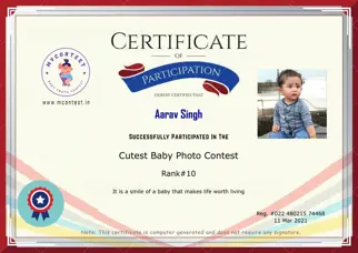 Certificate Preview
