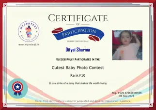 Certificate Preview