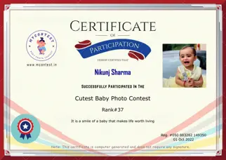 Certificate Preview