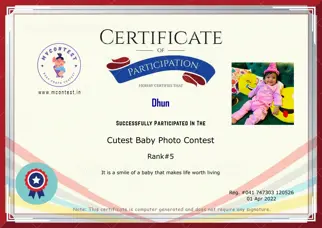 Certificate Preview
