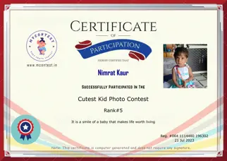 Certificate Preview