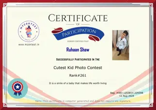 Certificate Preview