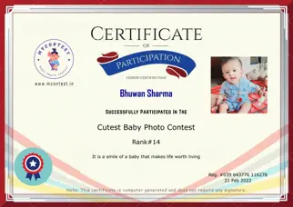 Certificate Preview